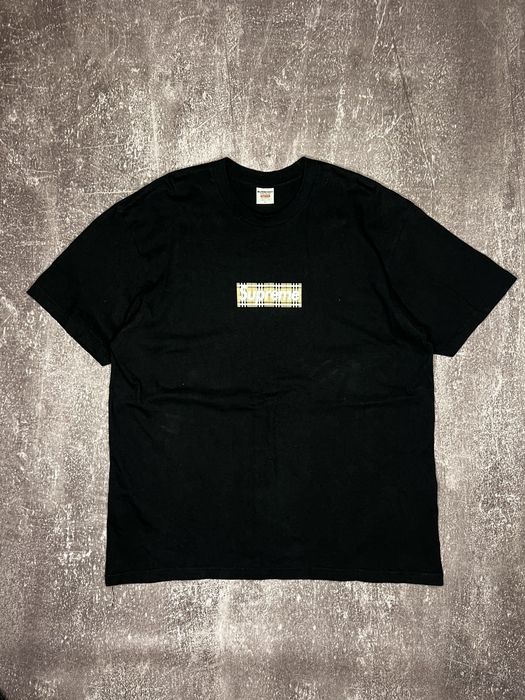 Supreme Supreme Burberry box logo tee | Grailed