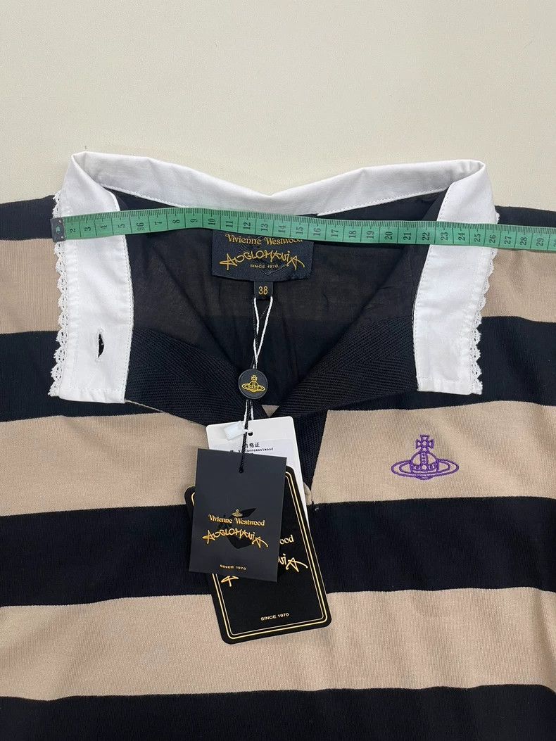 Vivienne Westwood Vivienne Westwood Short summer embroidered striped Polo sh Size XS / US 0-2 / IT 36-38 - 6 Thumbnail