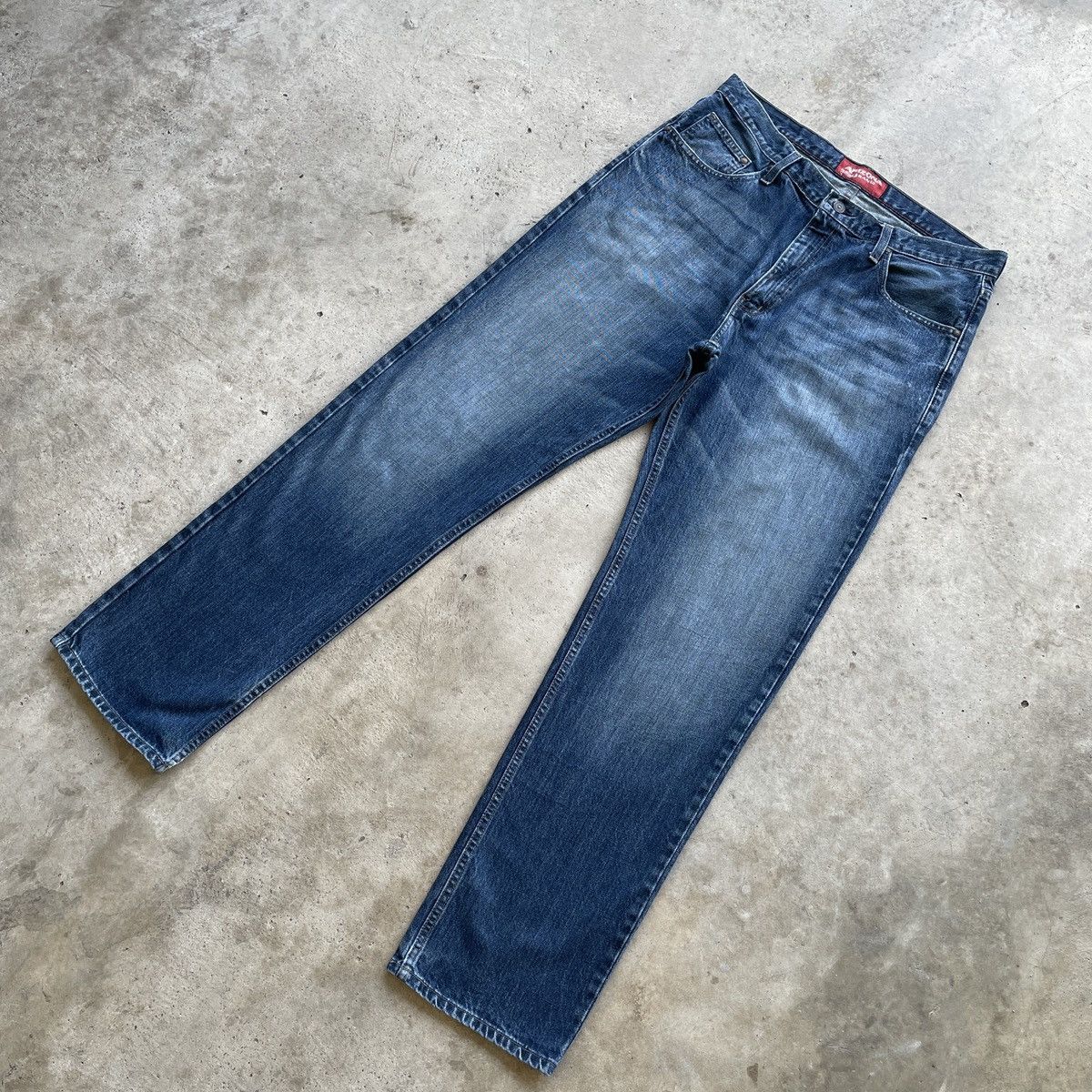 Arizona Jean Co. Vintage Arizona Jeans Faded Denim Jeans Pants W36x34.5 Size US 36 / EU 52 - 2 Thumbnail
