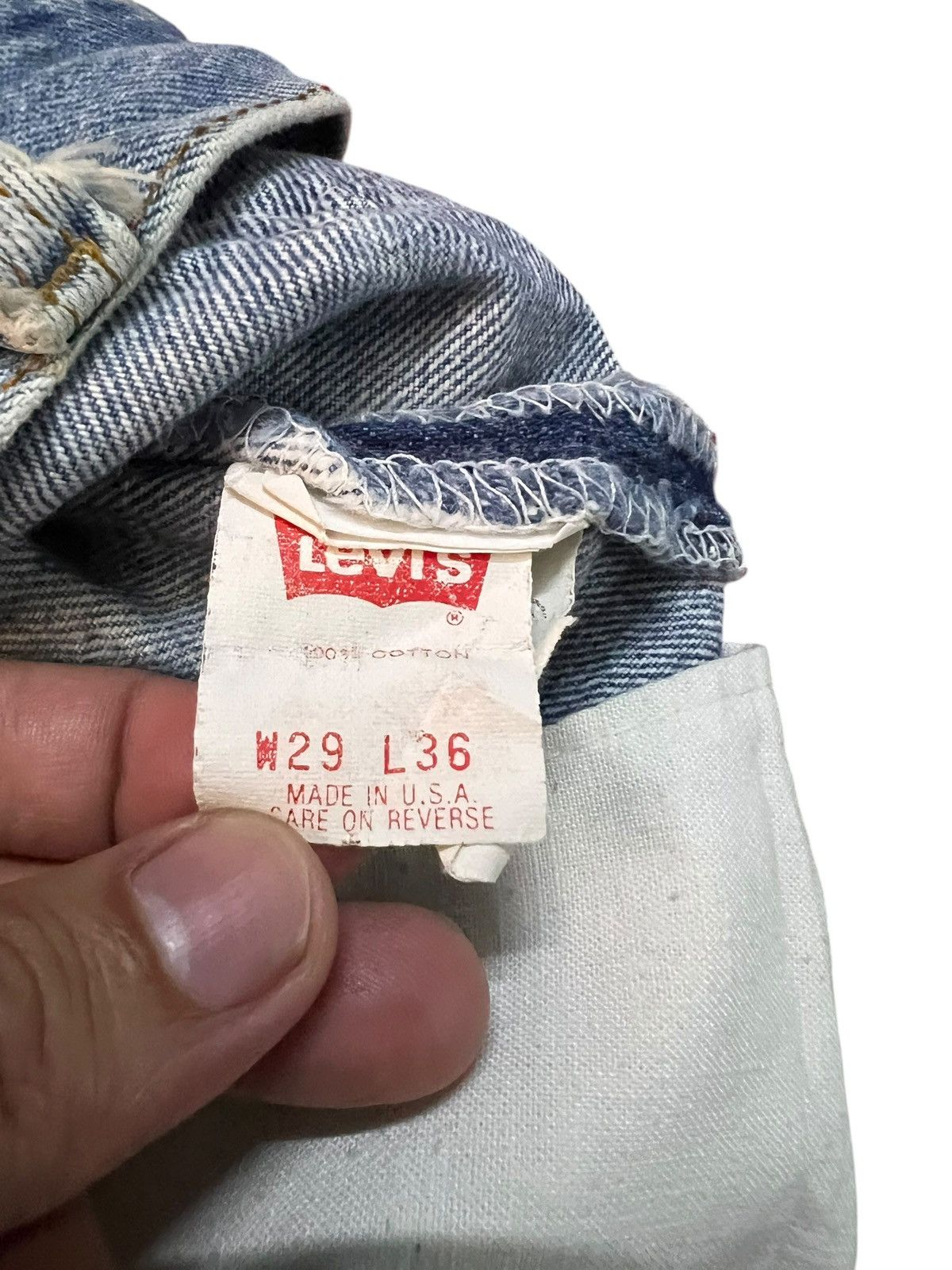 Levi's Vintage Levis 501 Distressed Faded Dirty Jean Size US 28 / EU 44 - 20 Thumbnail