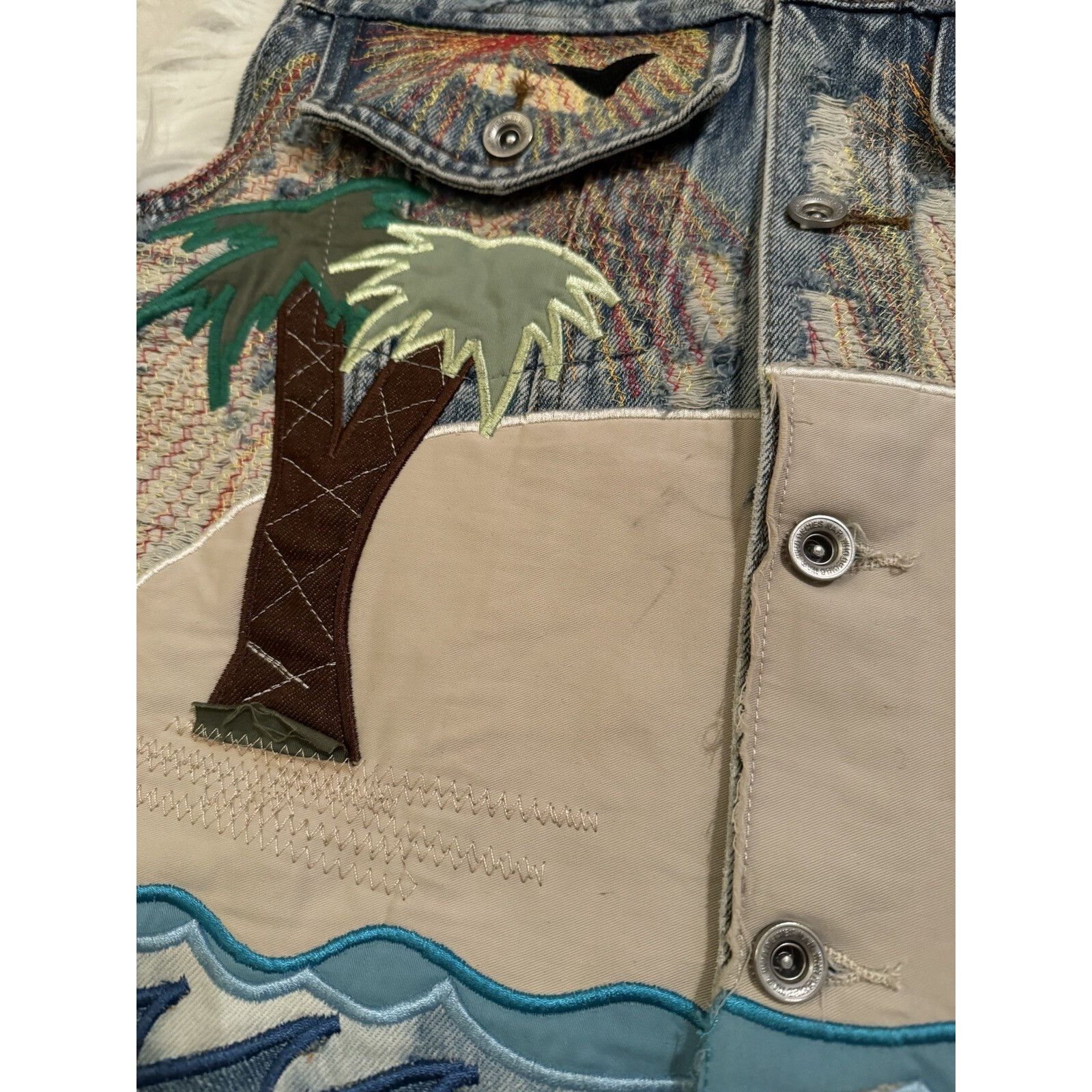 Who Decides War Who Decides War x Pale USA Surfboard Denim Vest Multicolor L Size US L / EU 52-54 / 3 - 2 Thumbnail