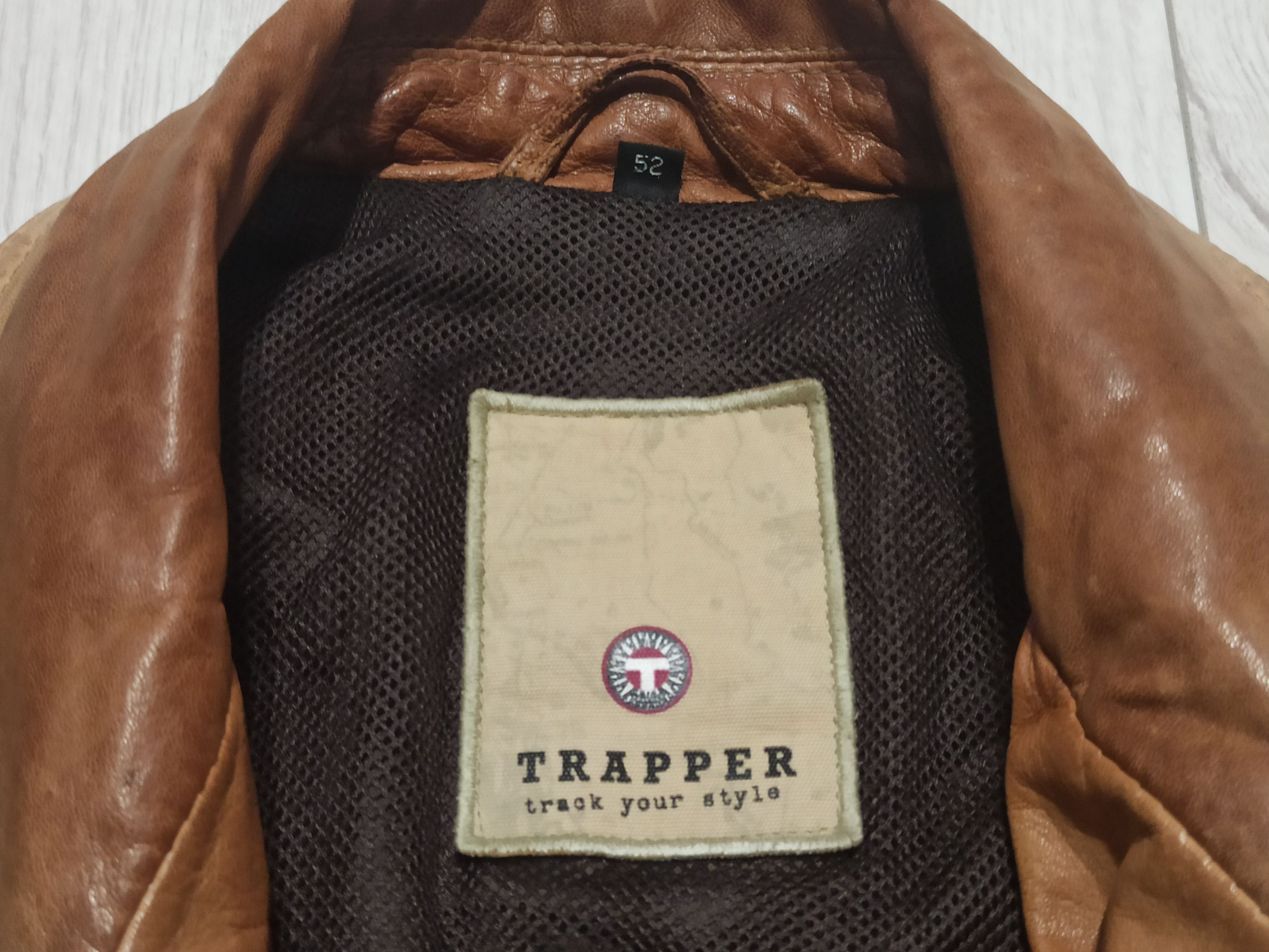 Genuine Leather Trapper Lamb Nappa Leather Track Jacket Size US L / EU 52-54 / 3 - 4 Thumbnail