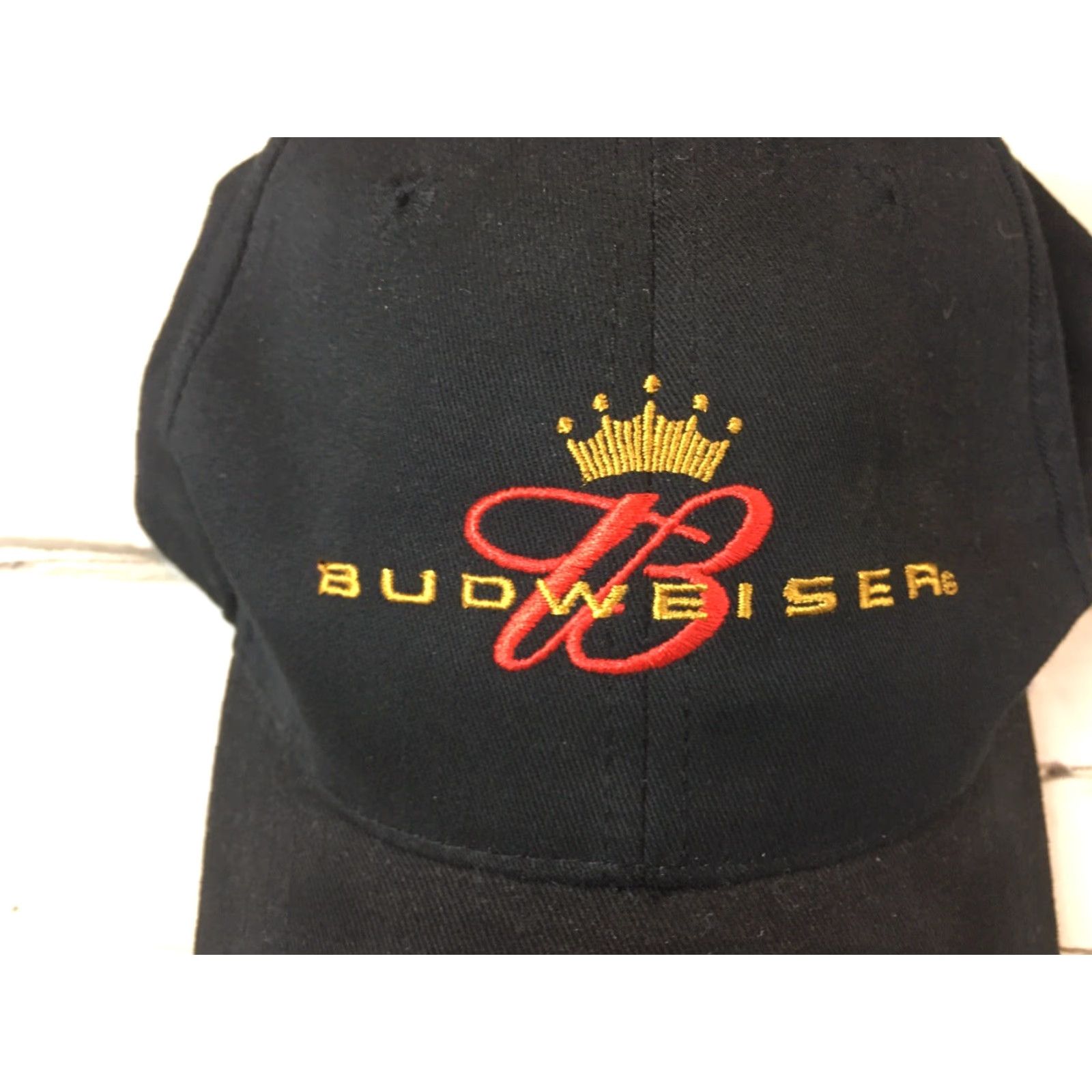Budweiser Budweiser Black 2004 Kings of Beers Adjustable Hat Embroidered EUC Baseball Cap Men Blue King of Beers Mens Size ONE SIZE - 5 Thumbnail