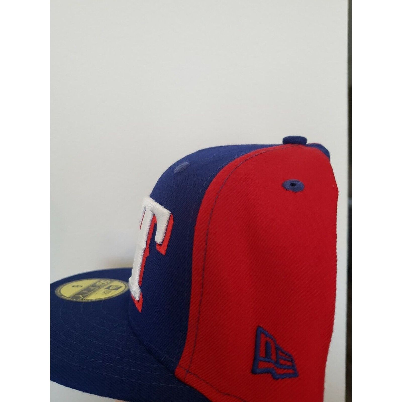 New Era Texas Rangers Hat Cap Double Logo Size 8 5950 Fitted New Era Size ONE SIZE - 4 Thumbnail