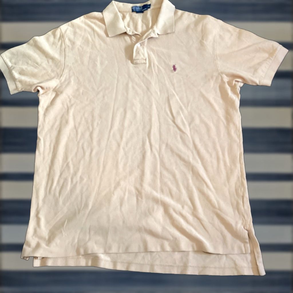 Polo Ralph Lauren Polo Ralph Lauren Polo Shirt Men XL Mustard Horse Short Sleeve - Adult, Regular, Polo, A Must-Have Casual Shirt Mens Size US XL / EU 56 / 4 - 1 Thumbnail