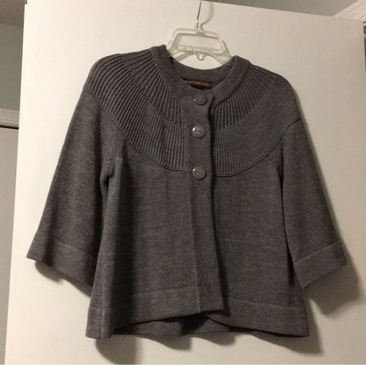 Other Bandolino Grey Button Up Poncho Size S / US 4 / IT 40 - 1 Preview