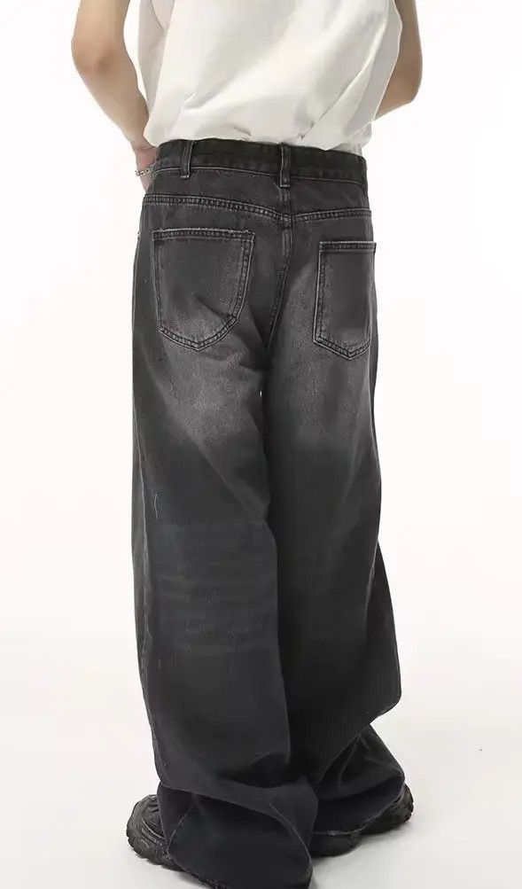 Japanese Brand Mizuhara x Rina Black Washed Denim Jeans Size US 28 / EU 44 - 3 Thumbnail