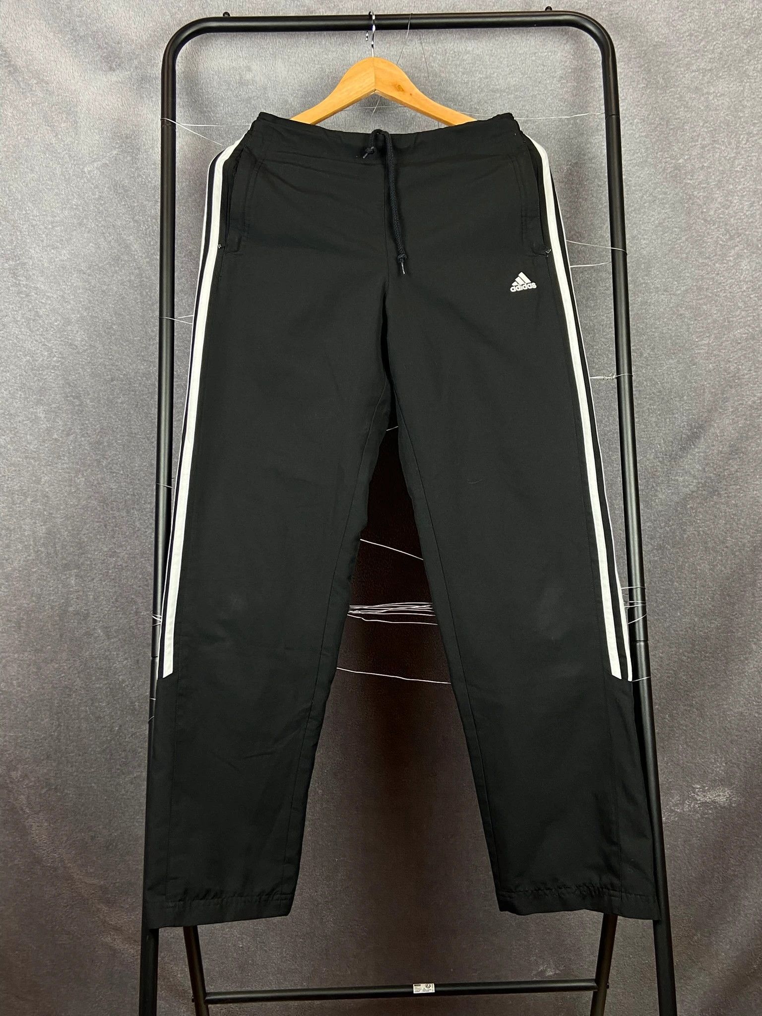 Adidas Track Pants Adidas black vintage 3 stripes streetwear Size US 32 / EU 48 - 1 Thumbnail