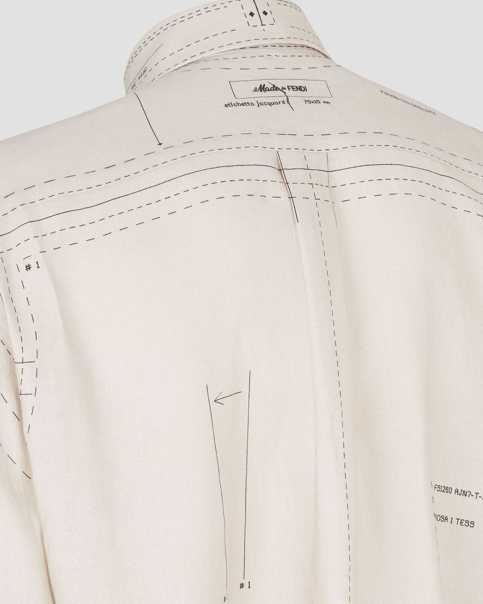 Fendi o1s1wg111025 Shirt in Beige Size US M / EU 48-50 / 2 - 3 Thumbnail