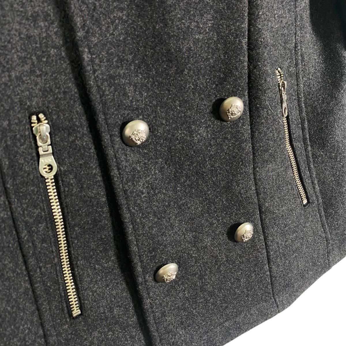 Vanquish Vintage Vanquish PeaCoat Short Coat Melton Double Coat Size US S / EU 44-46 / 1 - 5 Thumbnail
