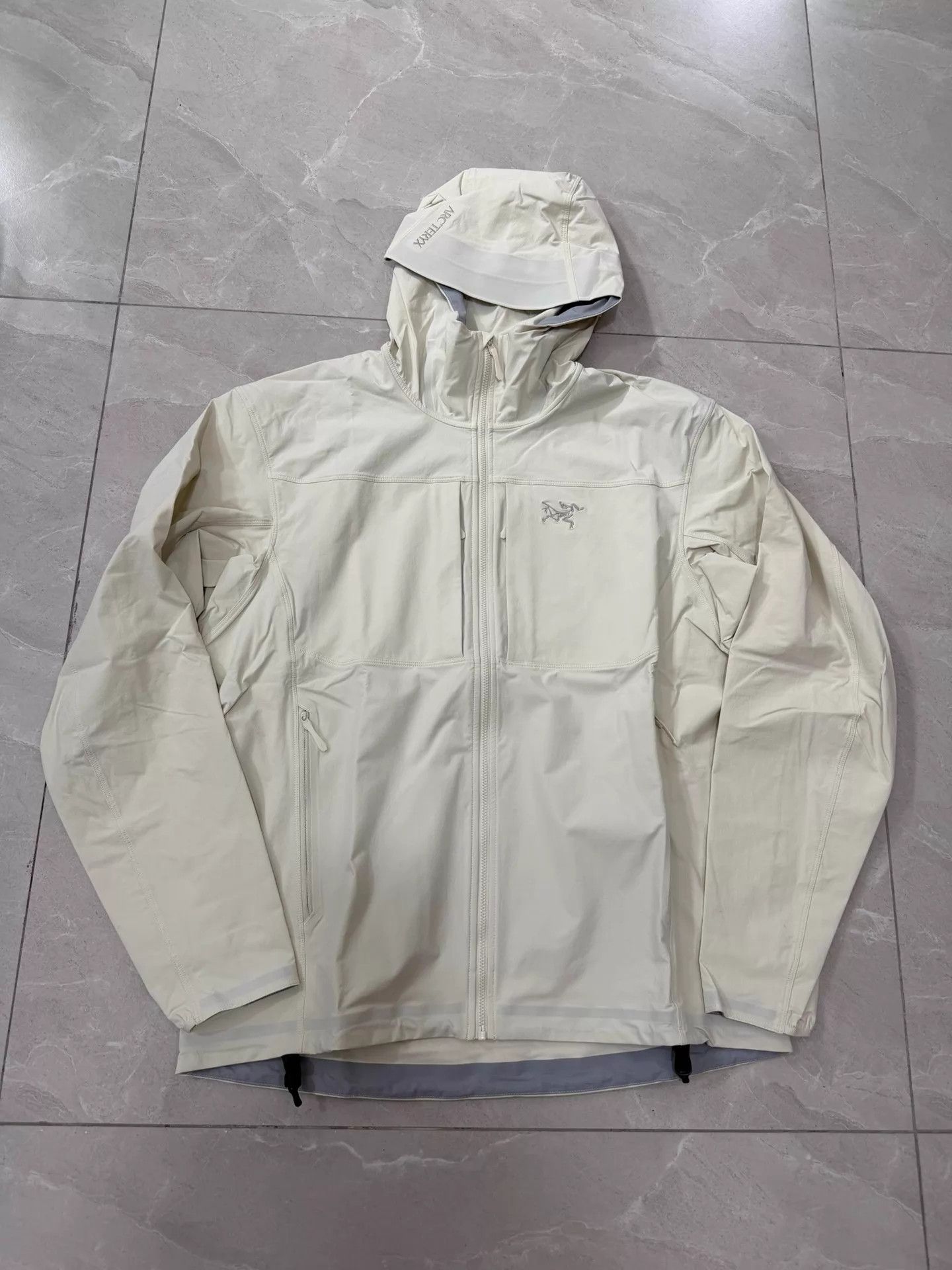 Arc'teryx Arcteryx Gamma Hoody Men's Sea Salt Half-Zip Softshell Size US M / EU 48-50 / 2 - 1 Thumbnail