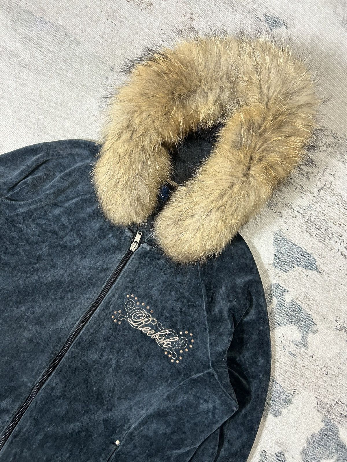 If Six Was Nine × Le Grande Bleu (L.G.B.) × Reebok Faux Fur Reebok Removable Hoodie LGB Style Size US M / EU 48-50 / 2 - 3 Thumbnail