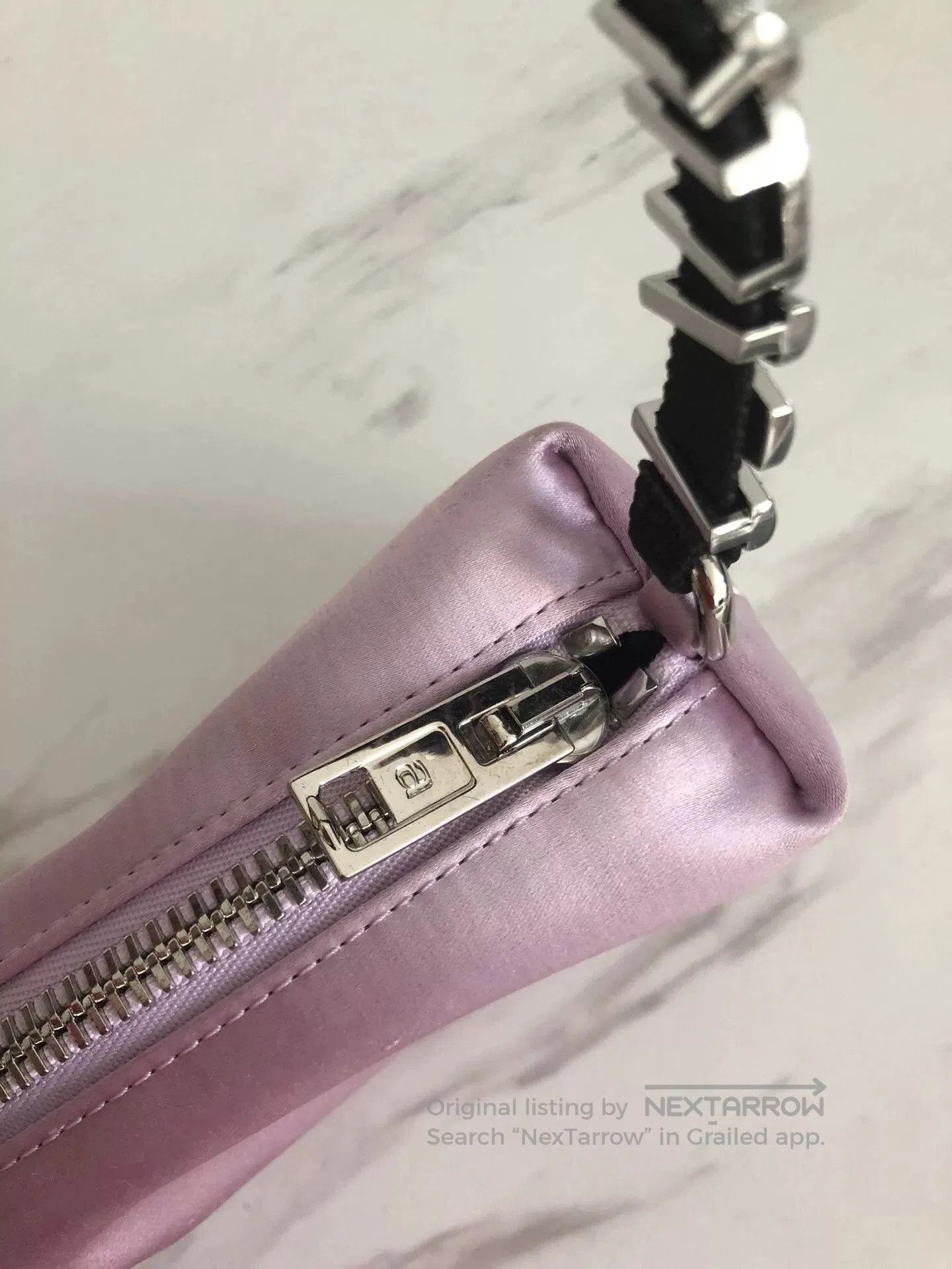 Alexander Wang Alexander Wang Pink Satin Handbag with Crystals. Size ONE SIZE - 3 Thumbnail
