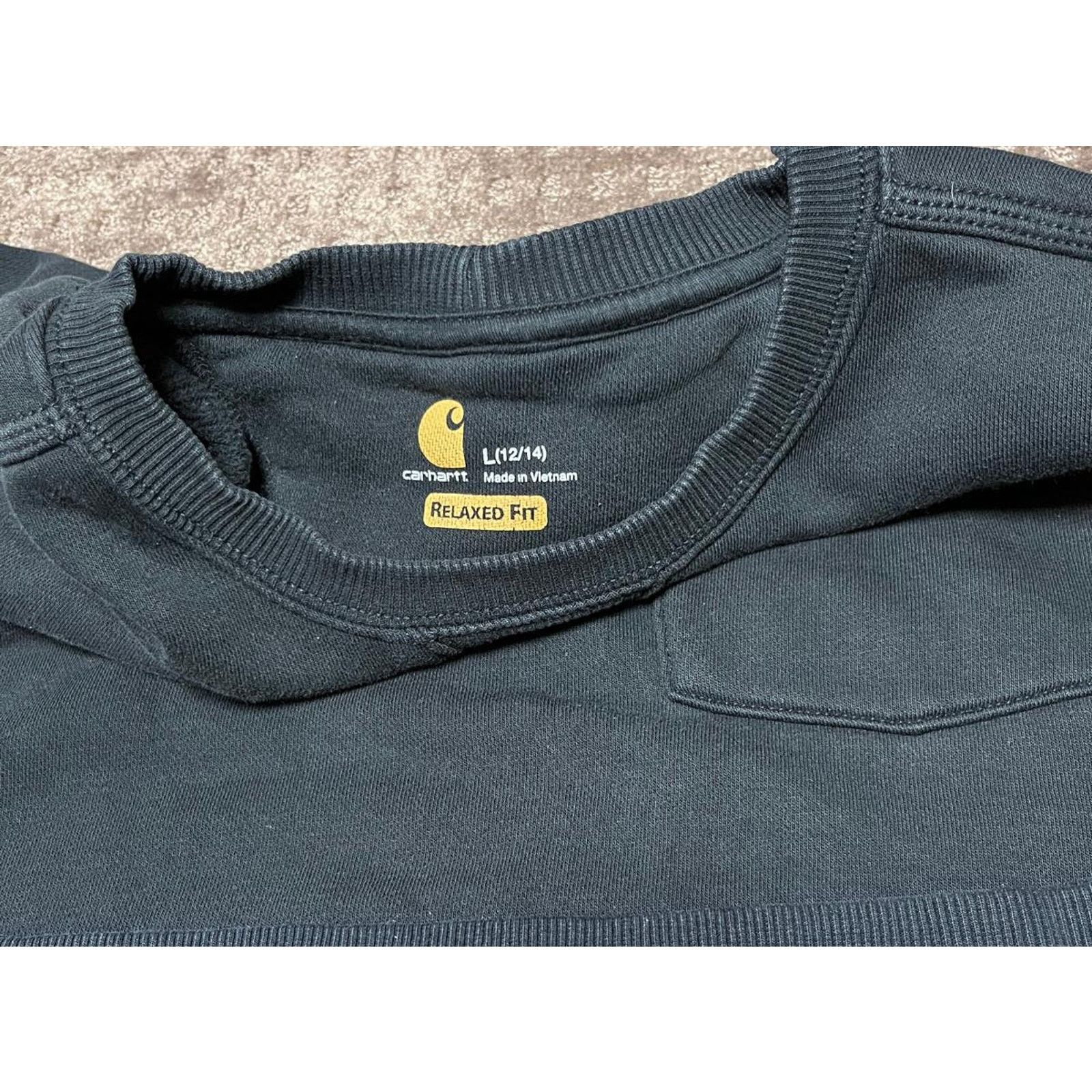 Carhartt 🧥 Carhartt Crewneck Sweatshirt – Size L 12/14 Size L / US 10 / IT 46 - 3 Thumbnail