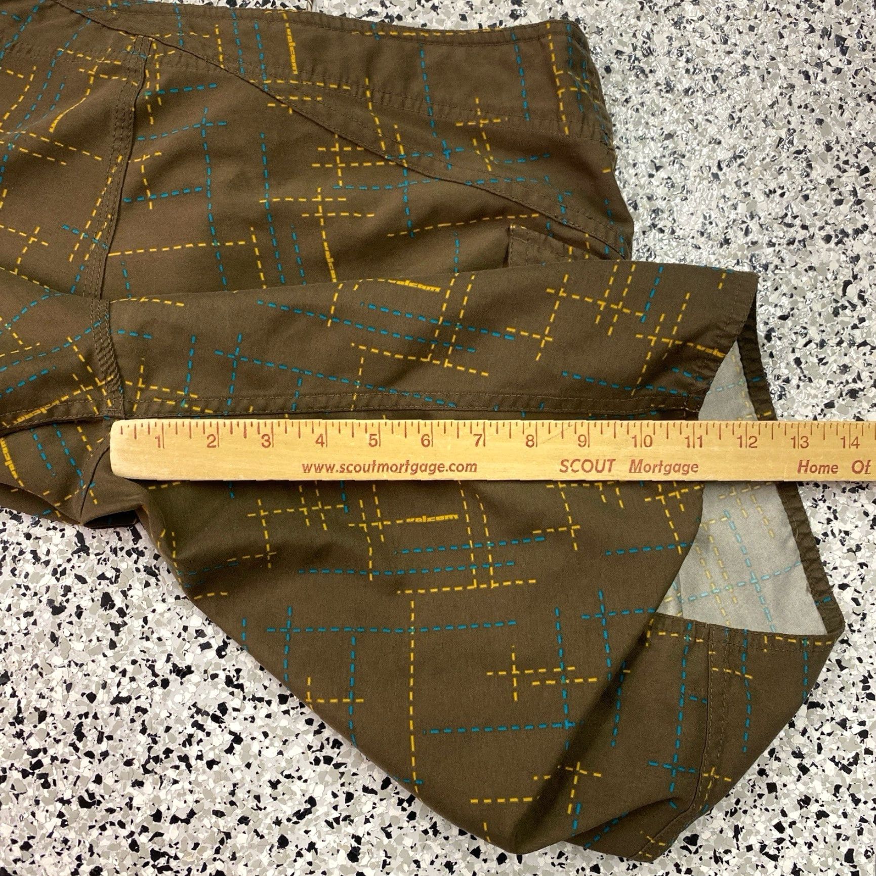 Volcom Volcom Board Shorts Mens 34 Brown Swim Trunks Surfing Drawstring Y2K Size US 34 / EU 50 - 6 Thumbnail