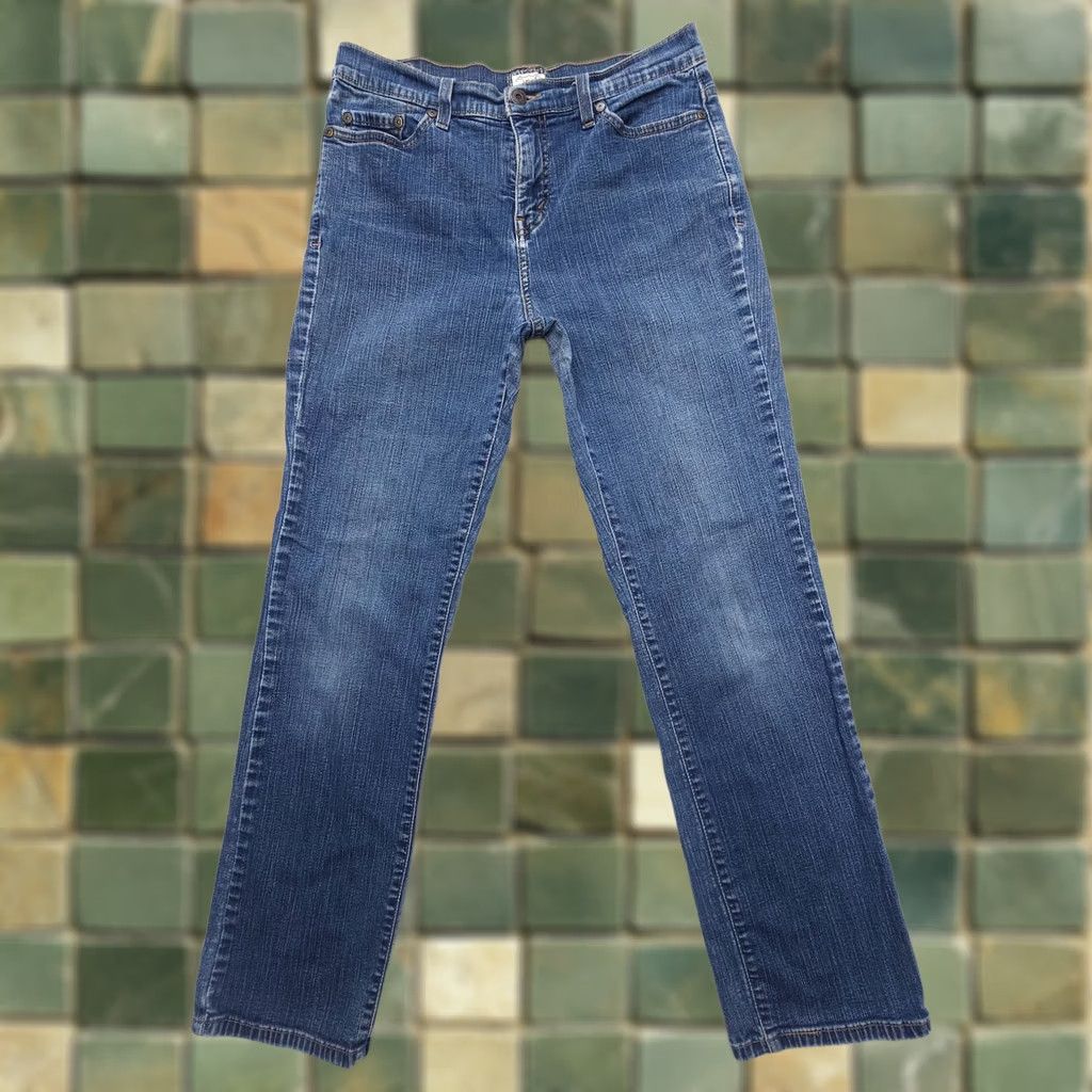 Levi's VINTAGE Levi's 512 Jeans Women Size 10 Blue Slim Straight 5-Pocket Denim Dark Wash Size 32" / US 10 / IT 46 - 1 Thumbnail