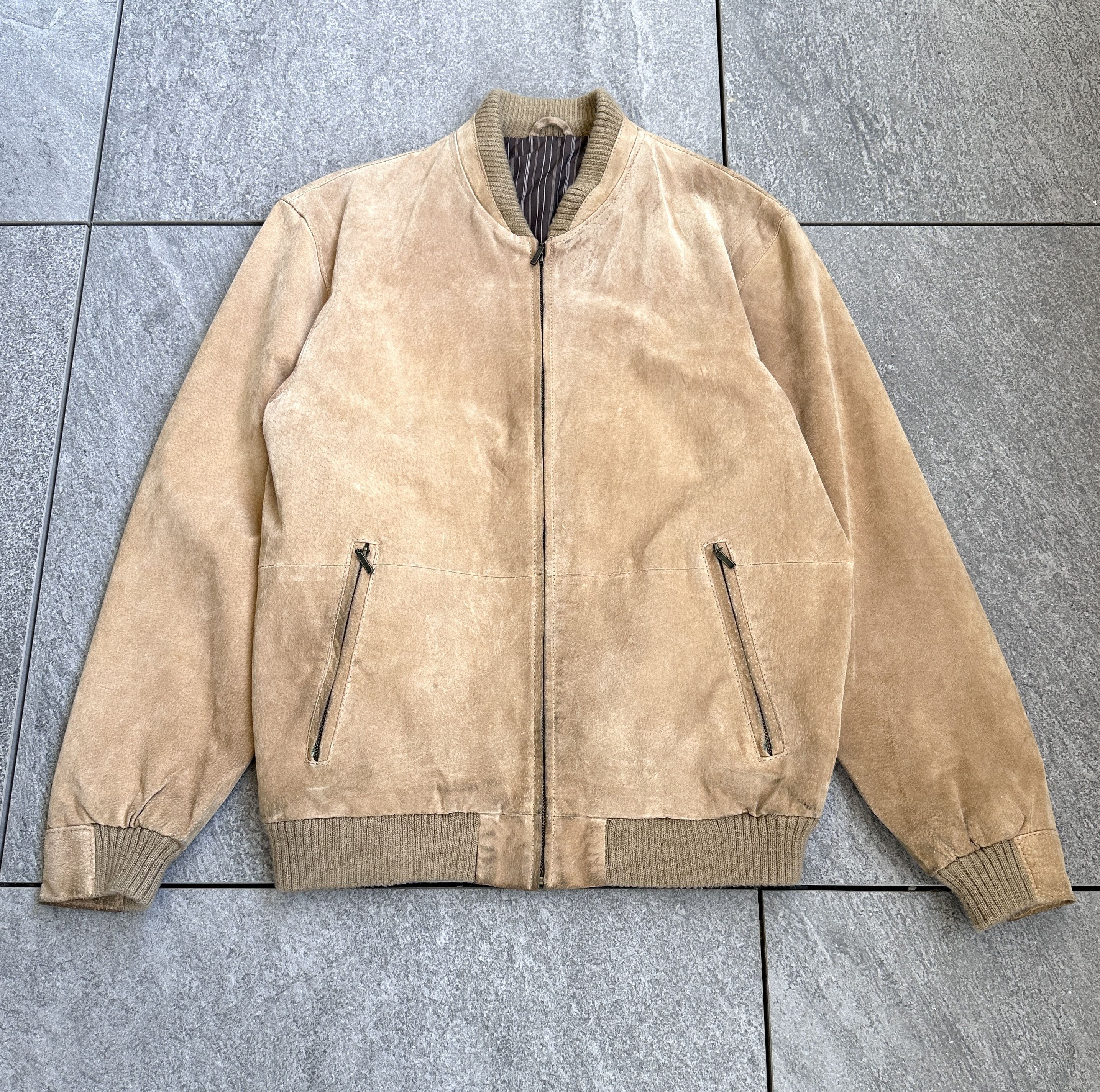 Vintage Vintage leather bomber scandi jacket Size US L / EU 52-54 / 3 - 1 Thumbnail