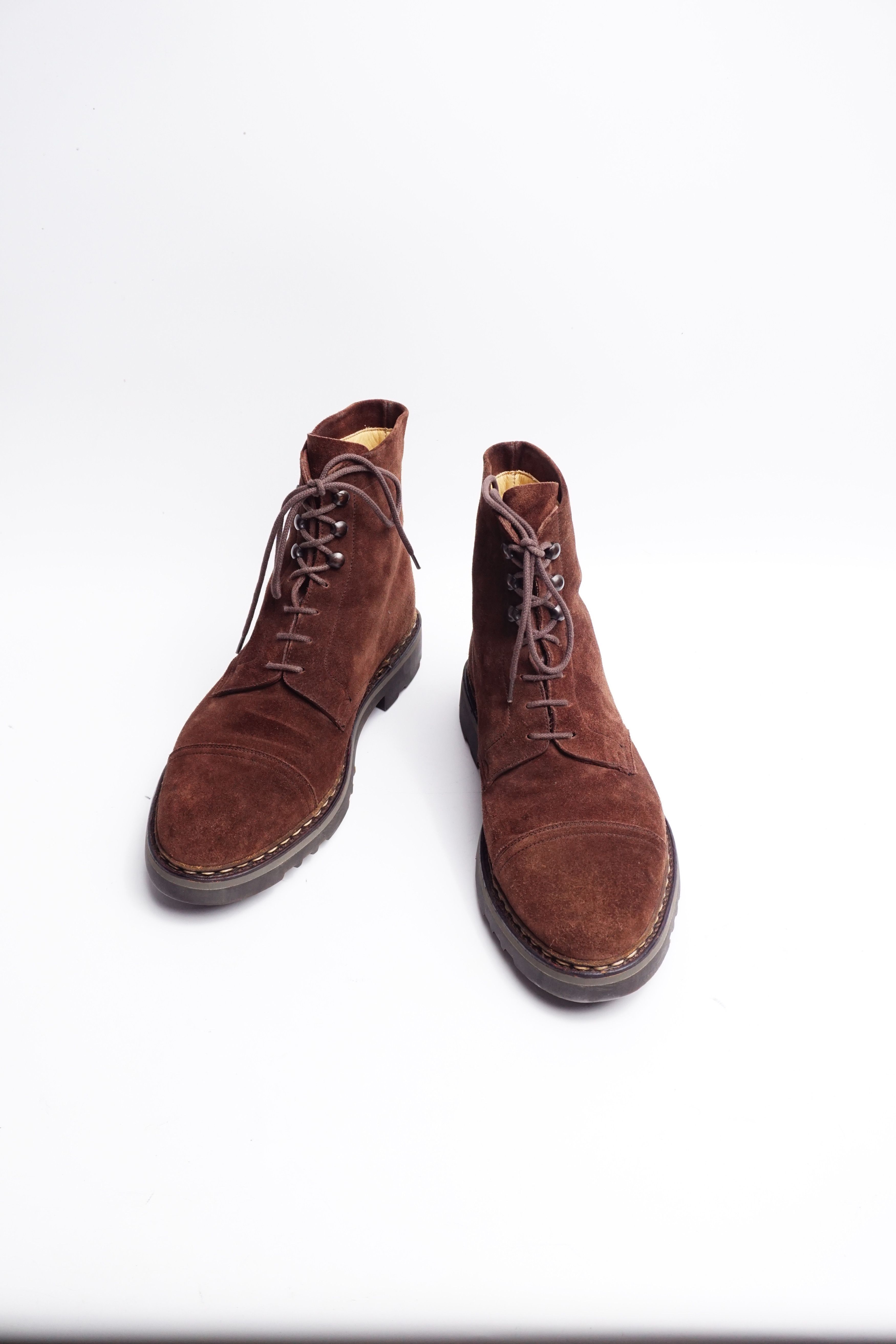 John Lobb John Lobb ( 2000s ) – Barrow – Brown Suede (Cottage Line) Size US 11 / EU 44 - 4 Thumbnail