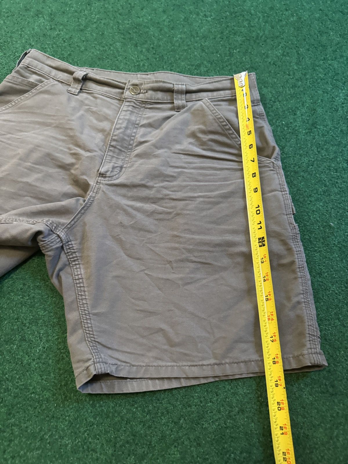Carhartt Vintage 90s Carhartt Carpenter Baggy Green 32 10” Shorts Size US 32 / EU 48 - 7 Thumbnail
