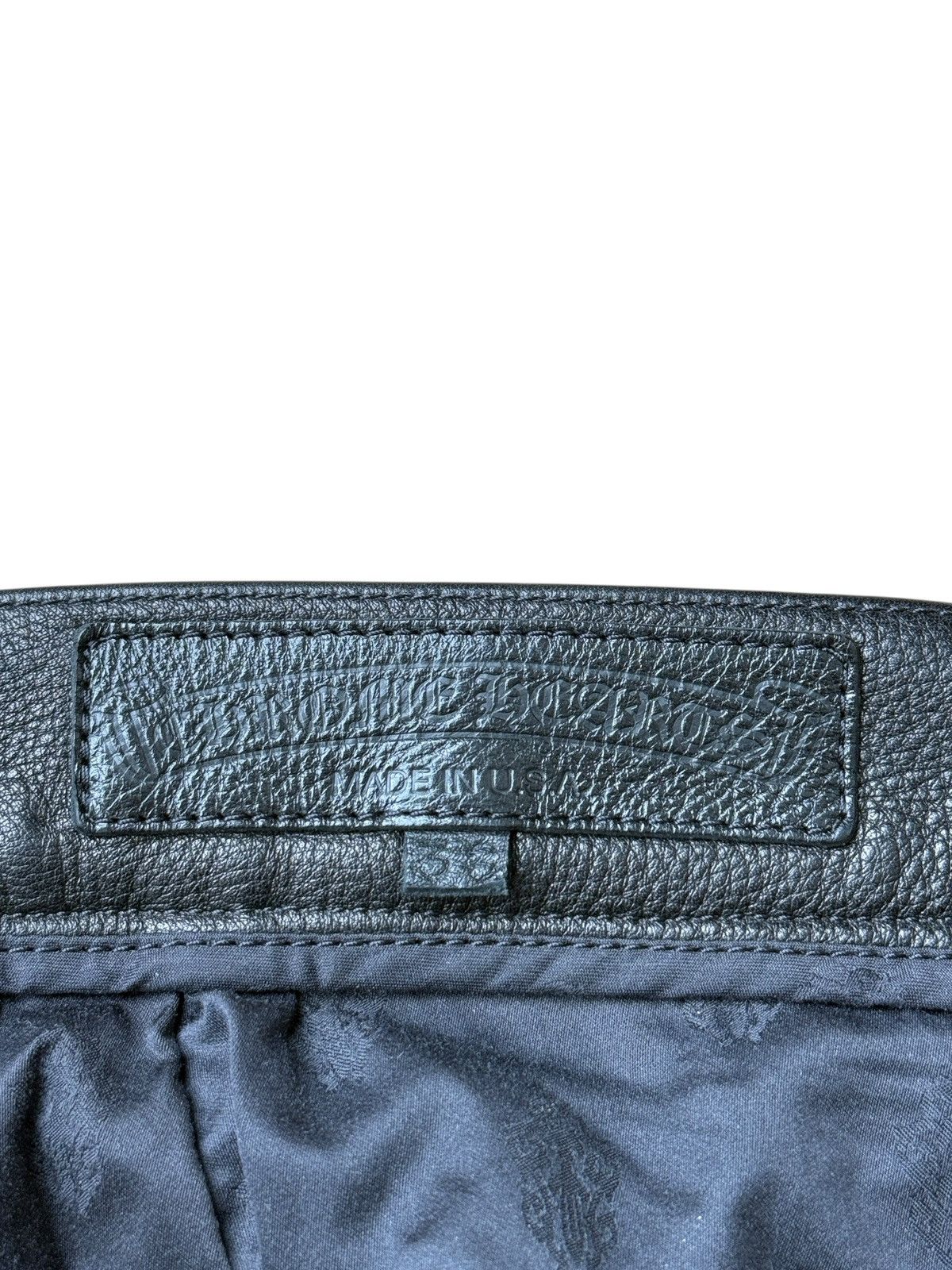 Chrome Hearts Chrome Hearts St.Barth Exclusive Leather FleurKnee Carpenter Size US 36 / EU 52 - 8 Thumbnail