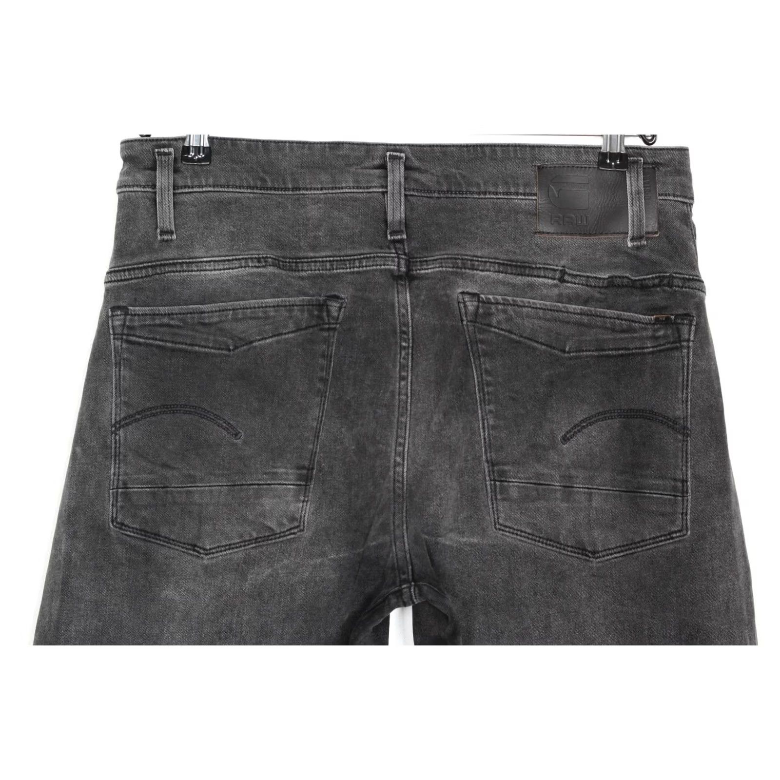 G-Star G-STAR SCUTAR 3D SLIM TAPERED Stretch Jeans Men 32/34 Grey DZ6879 Denim Cotton Elastane 5-Pocket Signature Logo Jeans Mens Size US 32 / EU 48 - 3 Thumbnail