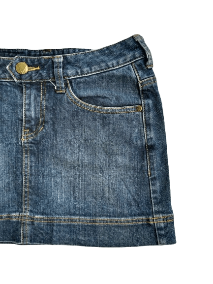 Japanese Brand VIVAYOU Mini SKIRT Blue Denim Japanese Brand Size 28" / US 6 / IT 42 - 4 Thumbnail