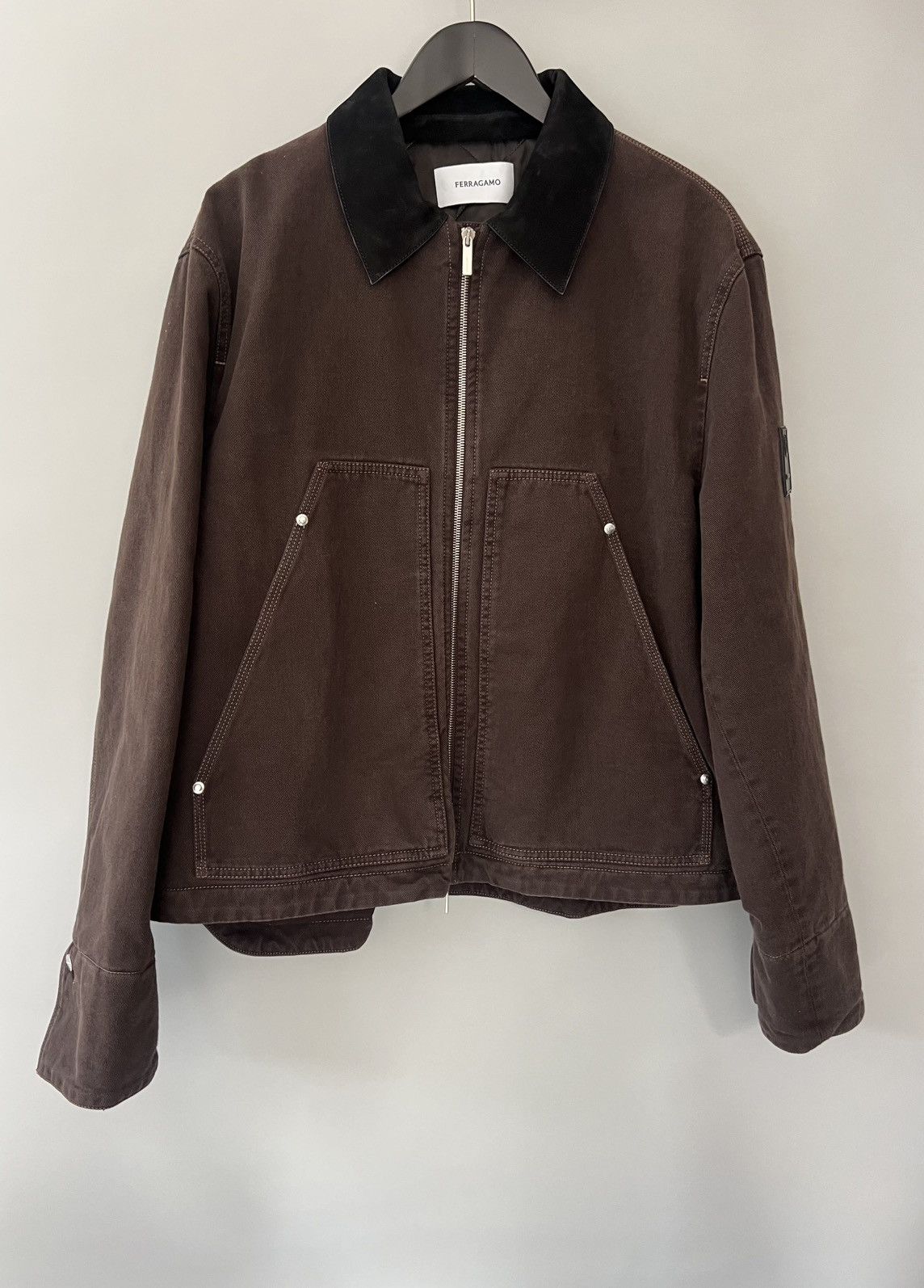 Salvatore Ferragamo $3.2K VALUE Padded Denim Blouson Jacket Size US XL / EU 56 / 4 - 2 Thumbnail