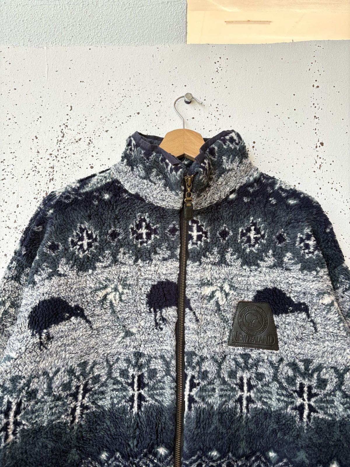 Vintage Rare‼️ 90s Mika New Zealand Fleece Jacket Inspired by Kapital Size US S / EU 44-46 / 1 - 2 Thumbnail