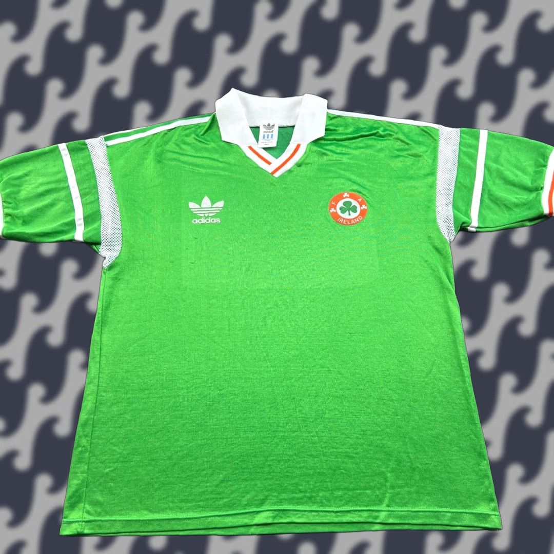 Adidas VINTAGE adidas Ireland 1988 1989 1990 Home Football Jersey Mens XL Green Adidas Jersey Mens XL Green Football Size US XL / EU 56 / 4 - 1 Thumbnail