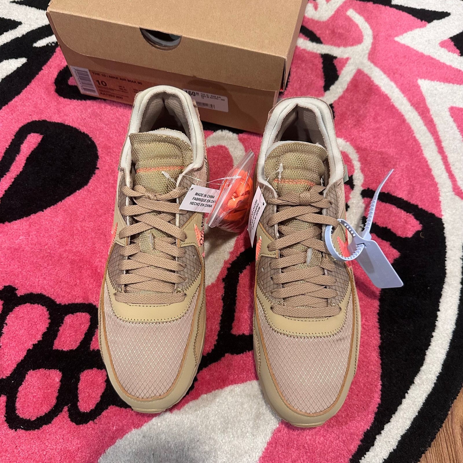 Nike × Off-White Nike x Off-White Air Max 90 “Desert Ore” - Size 10 Size US 10 / EU 43 - 4 Thumbnail