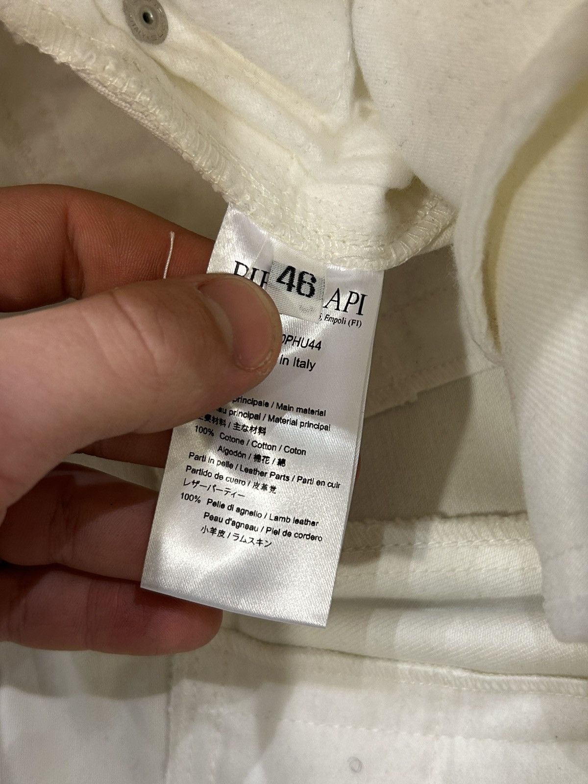 PIHAKAPI Pihkapi White Belt Denim Jeans Size US 28 / EU 44 - 4 Thumbnail