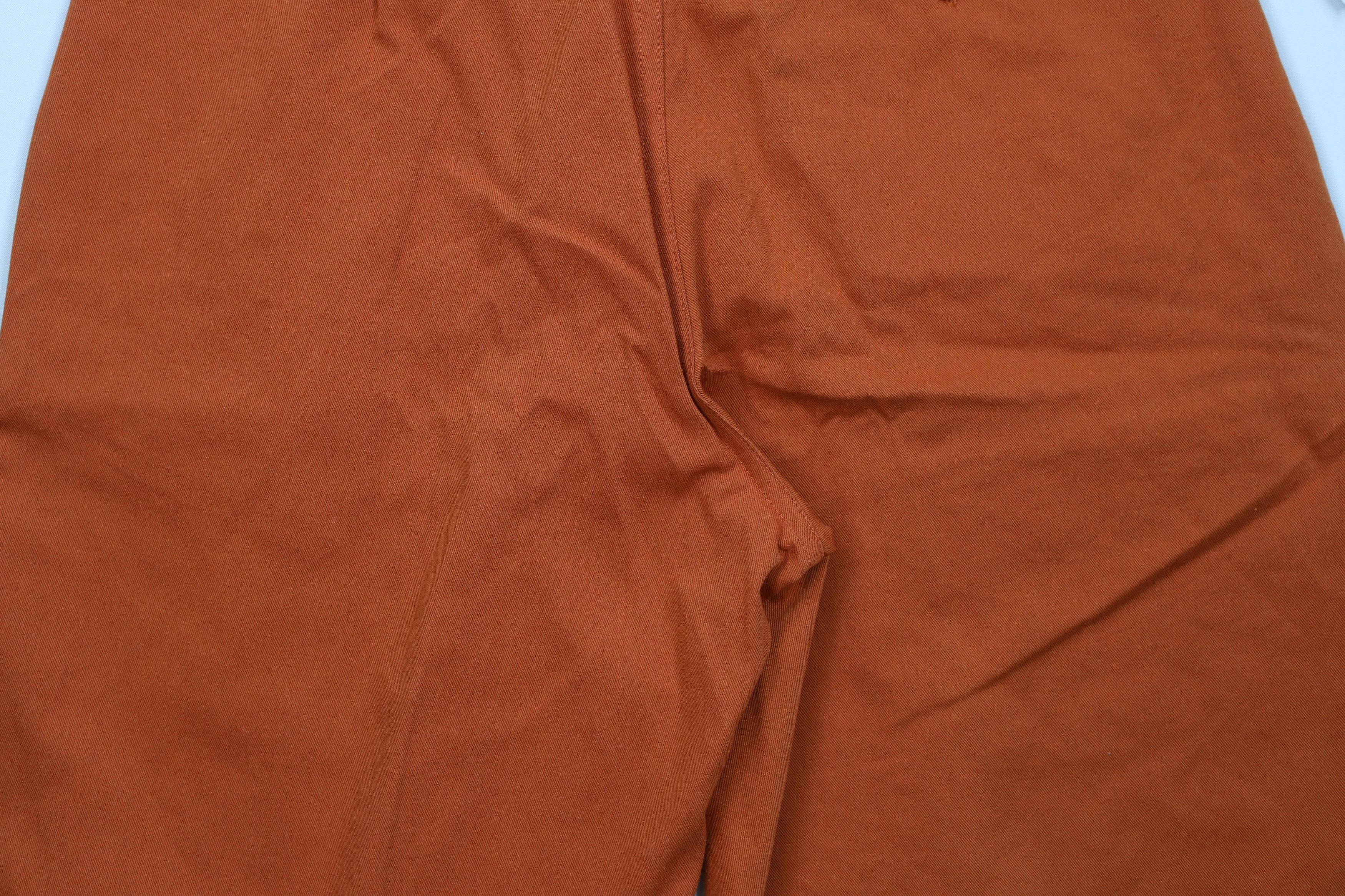 Vintage Deadstock Vintage 90s Streetwear Pleated Chino Shorts Orange Size US 28 / EU 44 - 11 Thumbnail