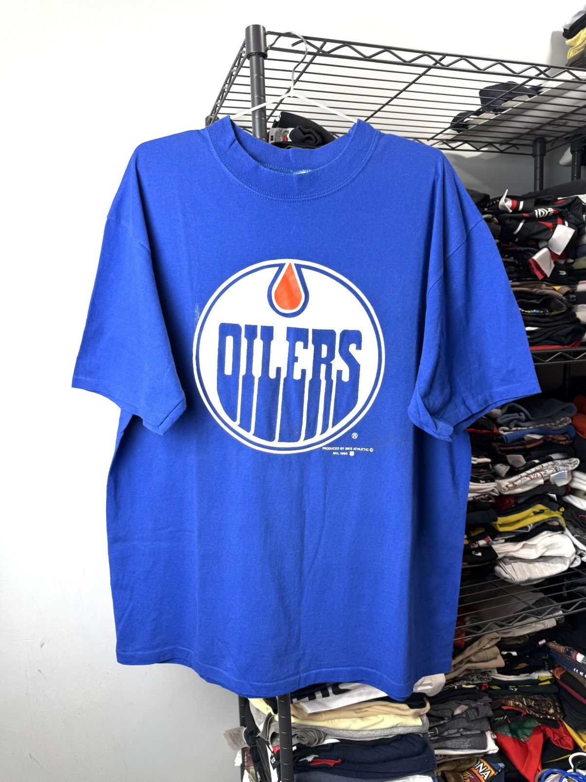 NFL Vintage NFL Oilers 1990 T Shirt Football NHL Size US XL / EU 56 / 4 - 1 Thumbnail