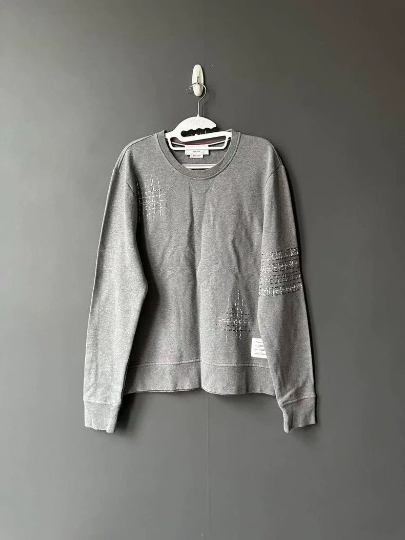 Thom Browne Thom Browne Embroidered Sweatshirt - dmc Size US S / EU 44-46 / 1 - 1 Thumbnail