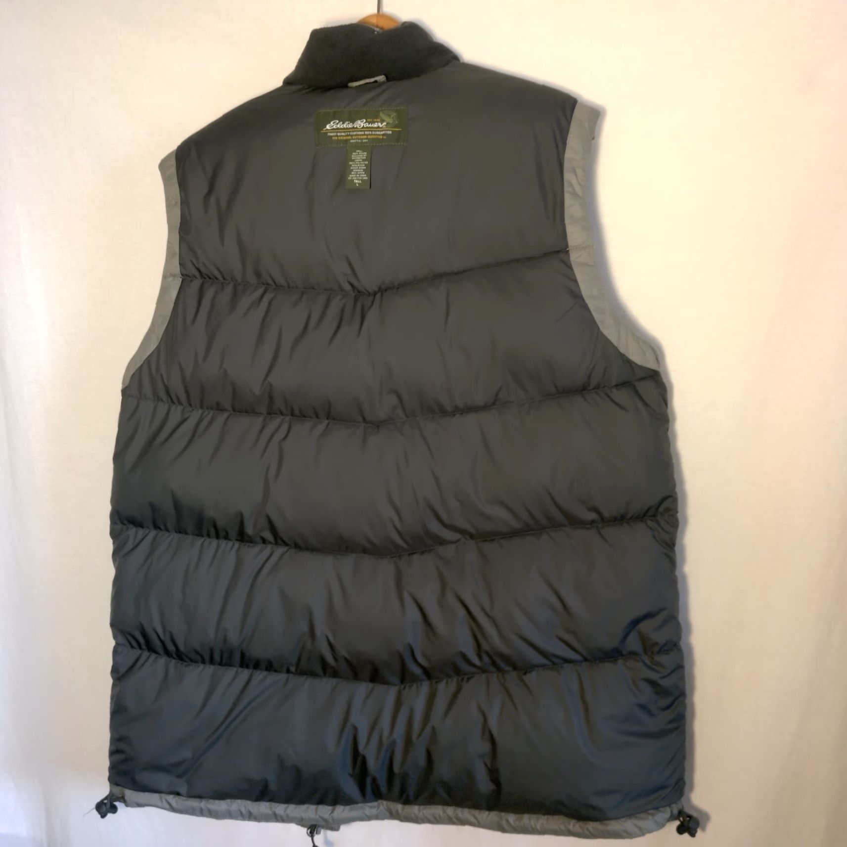 Eddie Bauer VINTAGE Eddie Bauer EB700 Puffer Vest Men L Tall Gray Goose Down Jacket Zip Up Size US L / EU 52-54 / 3 - 4 Thumbnail