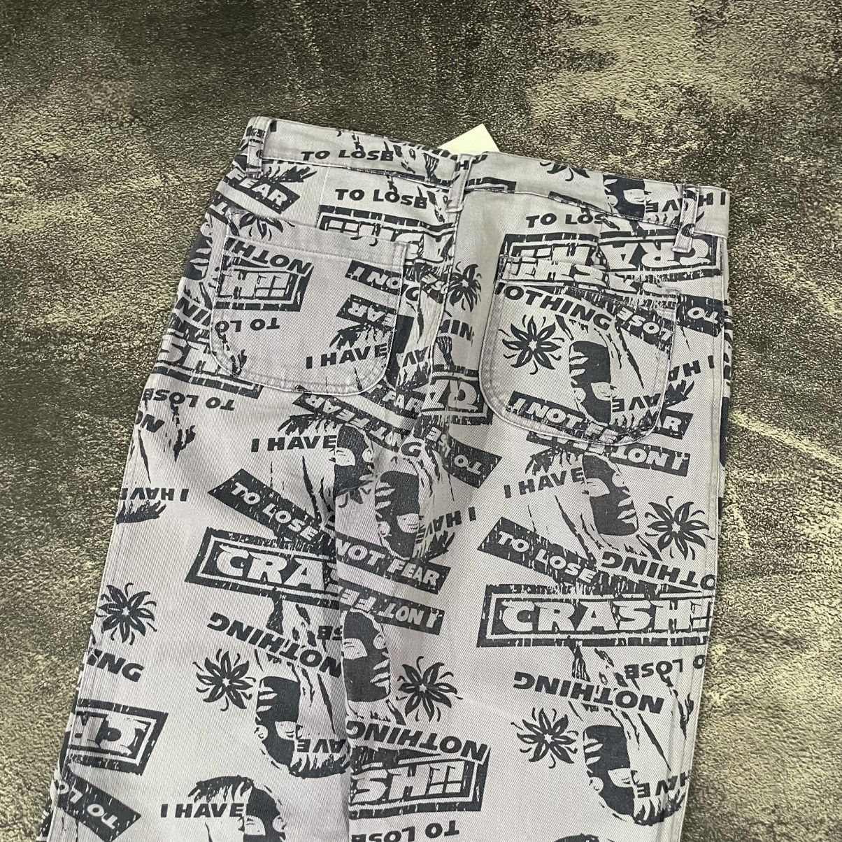 Hysteric Glamour × Japanese Brand × Tornado Mart 00's Rimsby Field Over Print Flared Jeans Size US 30 / EU 46 - 3 Thumbnail