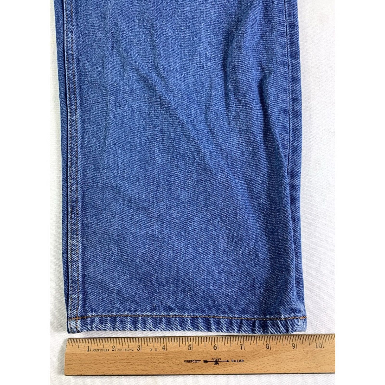 Denime VINTAGE idealism jeans og denim Mens XL Blue Baggy Skater 90s Grunge 36x33 Mens Jeans Size US 36 / EU 52 - 3 Thumbnail