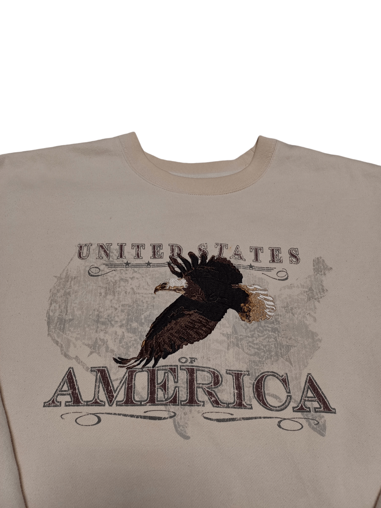 Croft & Barrow CROFT BARROW USA MAP EMBROIDERED VINTAGE SWEATSHIRT Size US XL / EU 56 / 4 - 2 Thumbnail