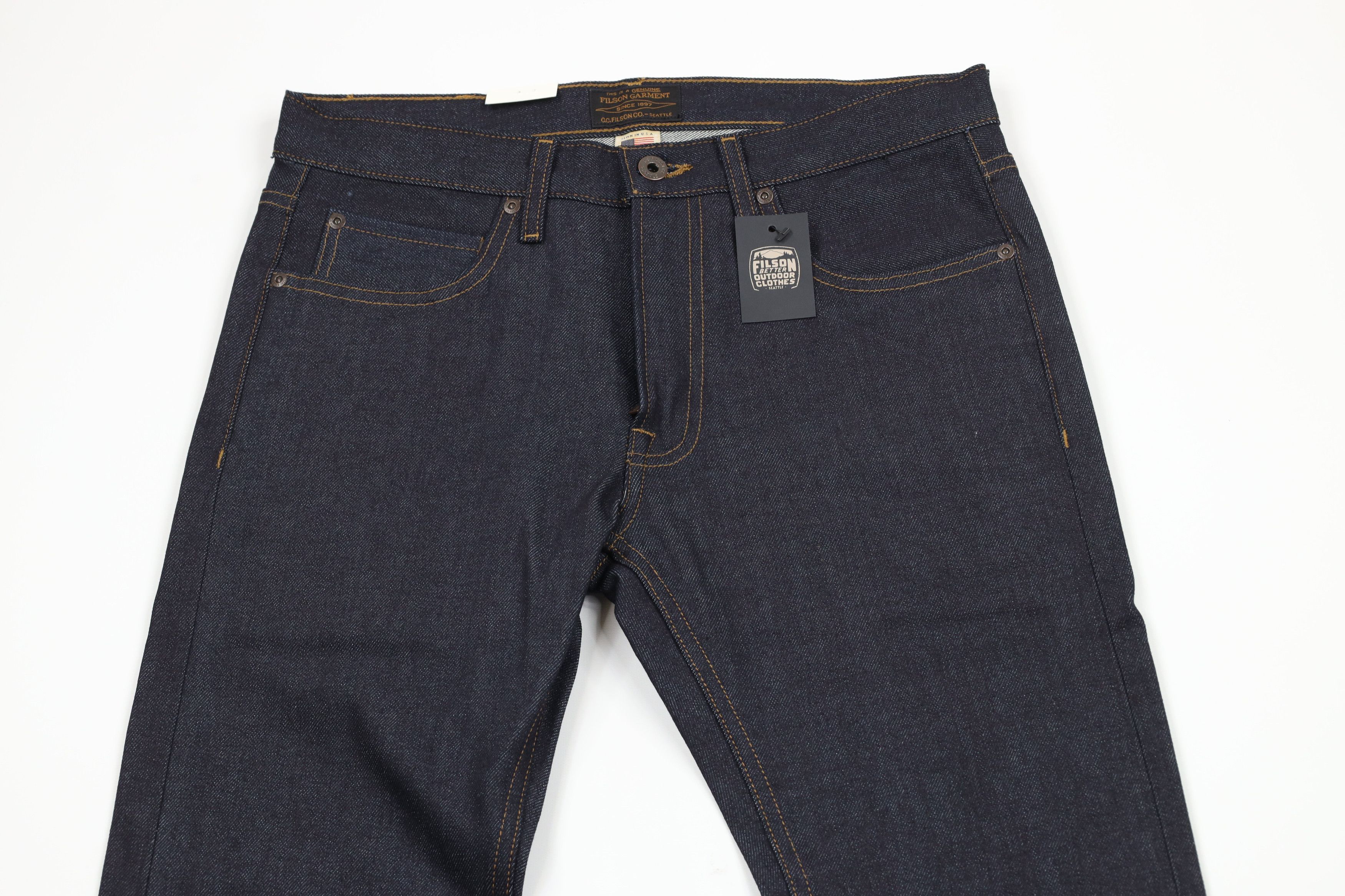 Filson × Vintage New CC Filson 5 Pocket Muleskinner Denim Jeans Raw Indigo Size US 30 / EU 46 - 2 Thumbnail