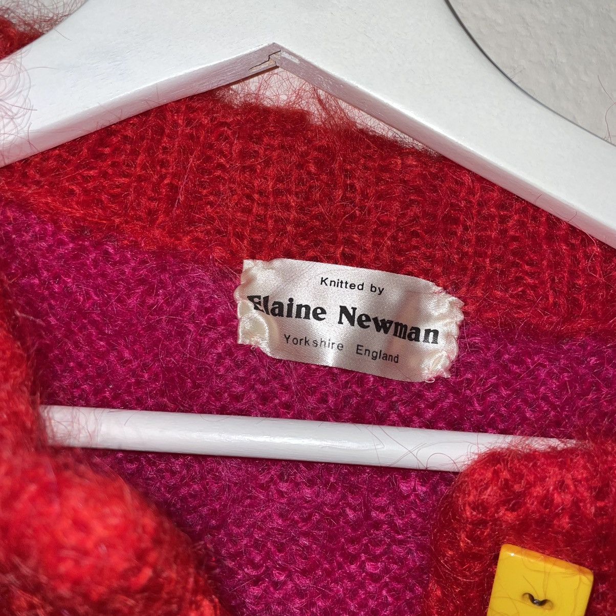 Vintage Elaine Newman Mohair Knit Yorkshire England Size XXL / US 16-18 / IT 52-54 - 2 Thumbnail