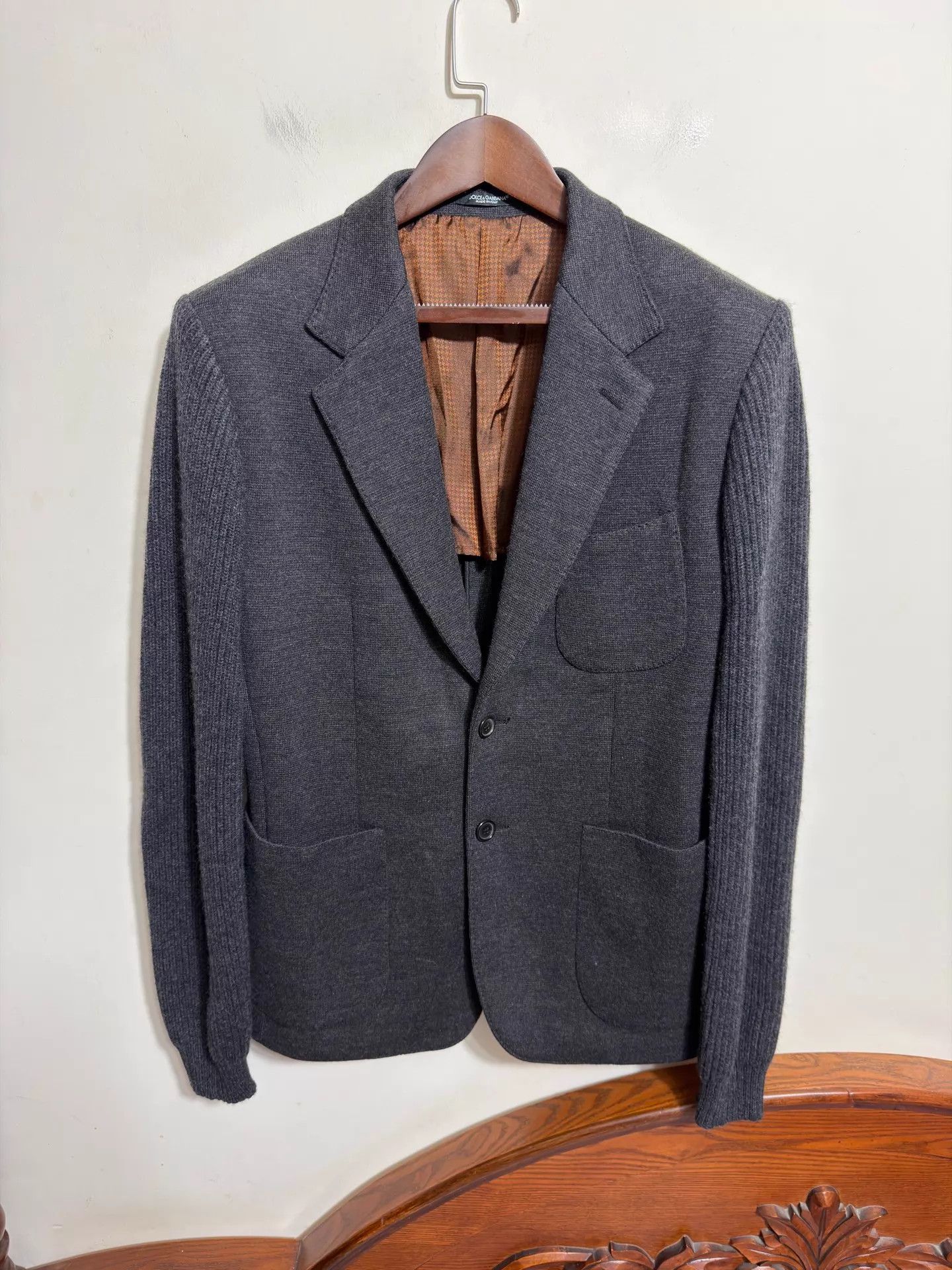 Dolce & Gabbana DG Wool Suit Jacket 54 IT New With Tags Size 54R - 1 Thumbnail
