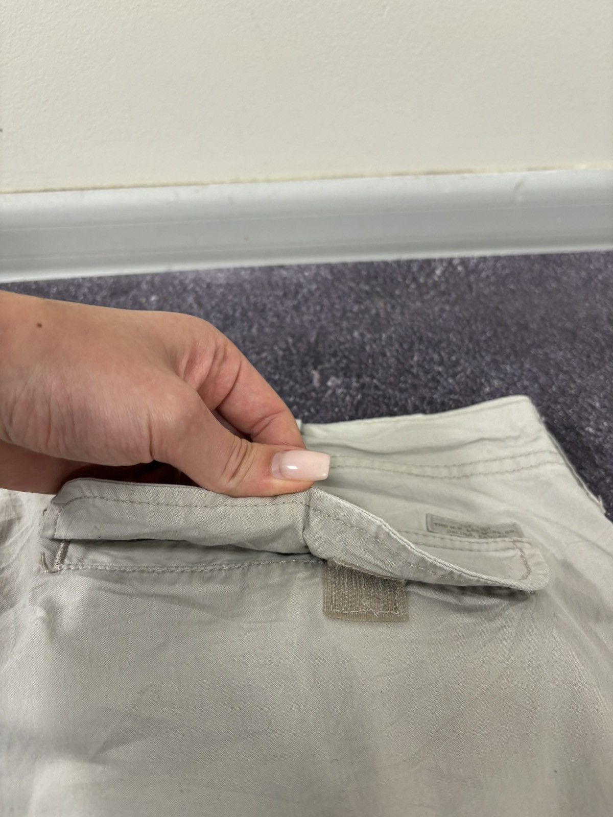 Lee Vintage Lee Y2K Beige American Hype Baggy Cargo Shorts Size US 38 / EU 54 - 20 Thumbnail