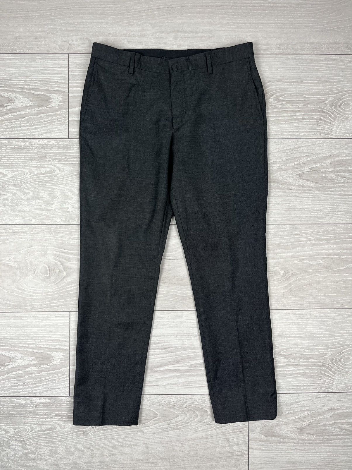 Hackett Hackett London Grey Wool Two Buttons Suit Blazer Pants Size 40R - 3 Thumbnail