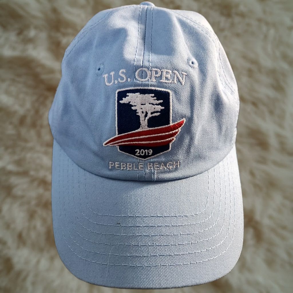 Vintage USGA US Open Pebble Beach 2019 Member Cap Adjustable Blue Cotton Golf Hat Size ONE SIZE - 1 Thumbnail