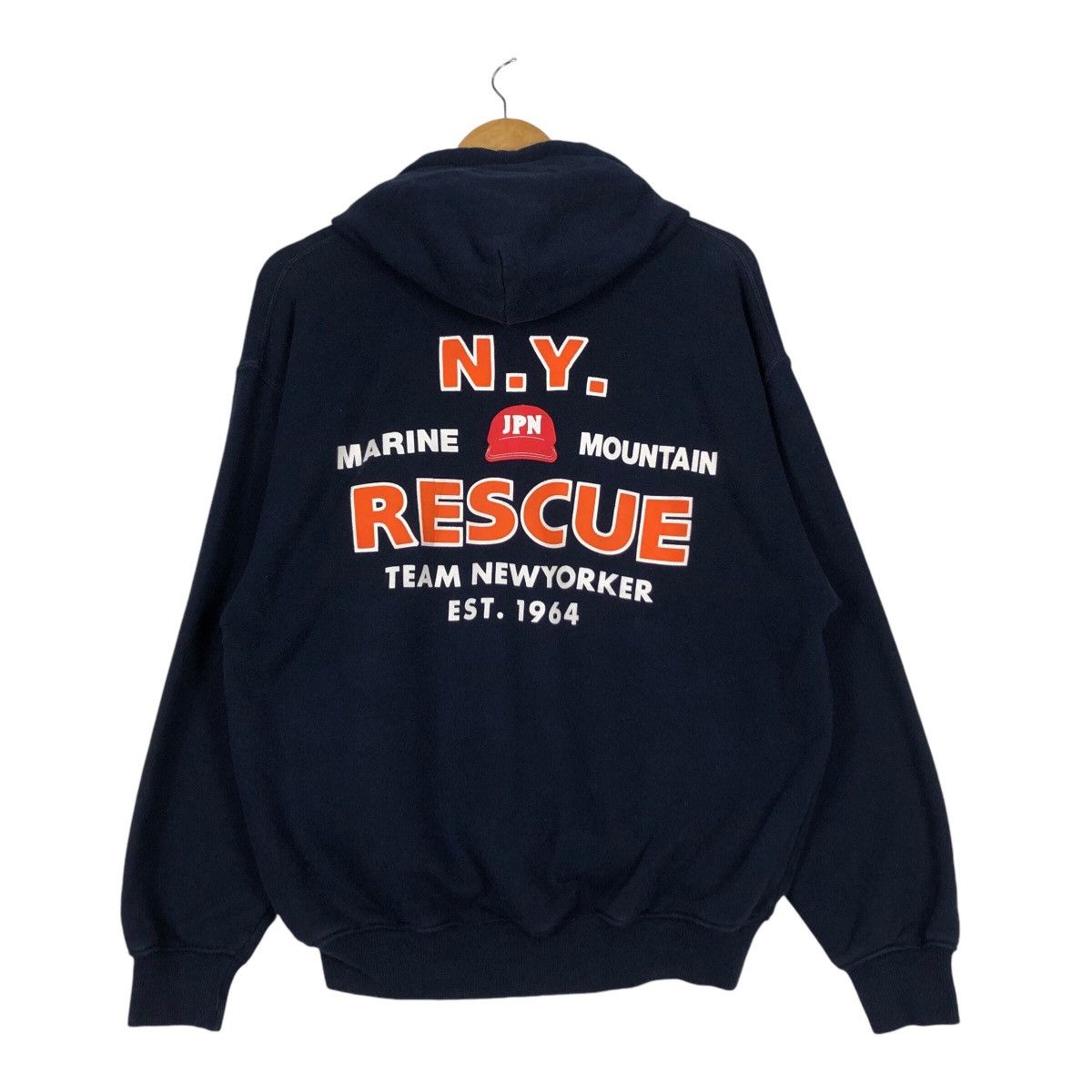 Rare Marine Team New Yowker Hoodie Sweatshirt Medium #A3