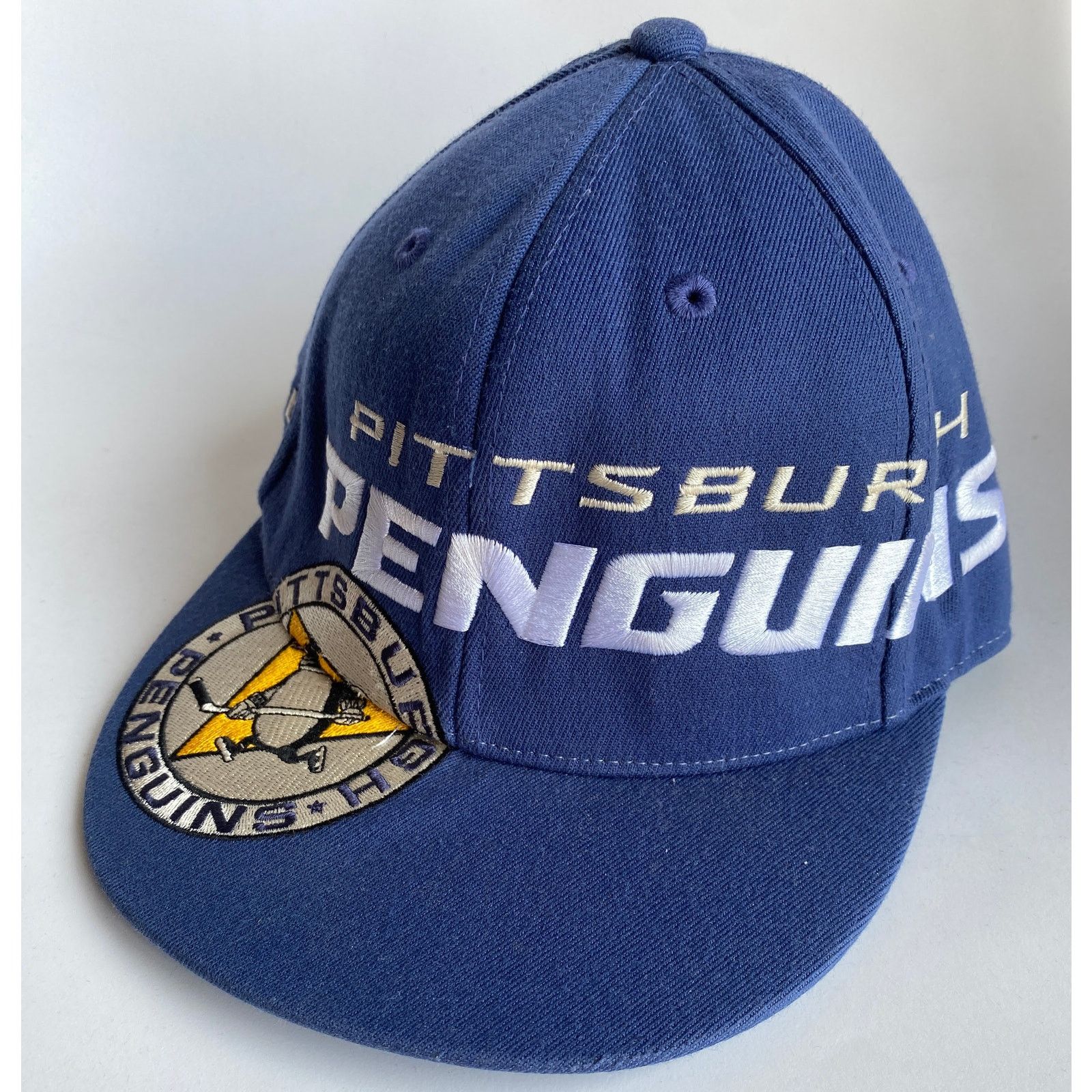 NHL × Reebok Pittsburgh Penguins 2011 RBK FlexFit cap 7 1/4 5/8 blue NHL Size ONE SIZE - 3 Thumbnail