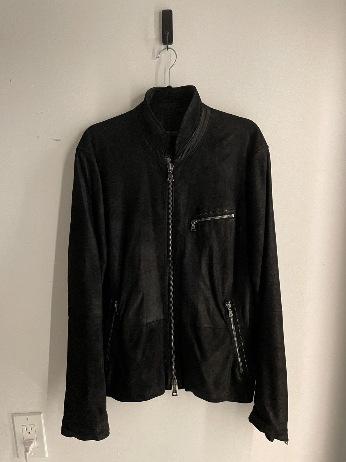 John Varvatos John Varvatos Goat Suede Jacket Size US L / EU 52-54 / 3 - 1 Thumbnail
