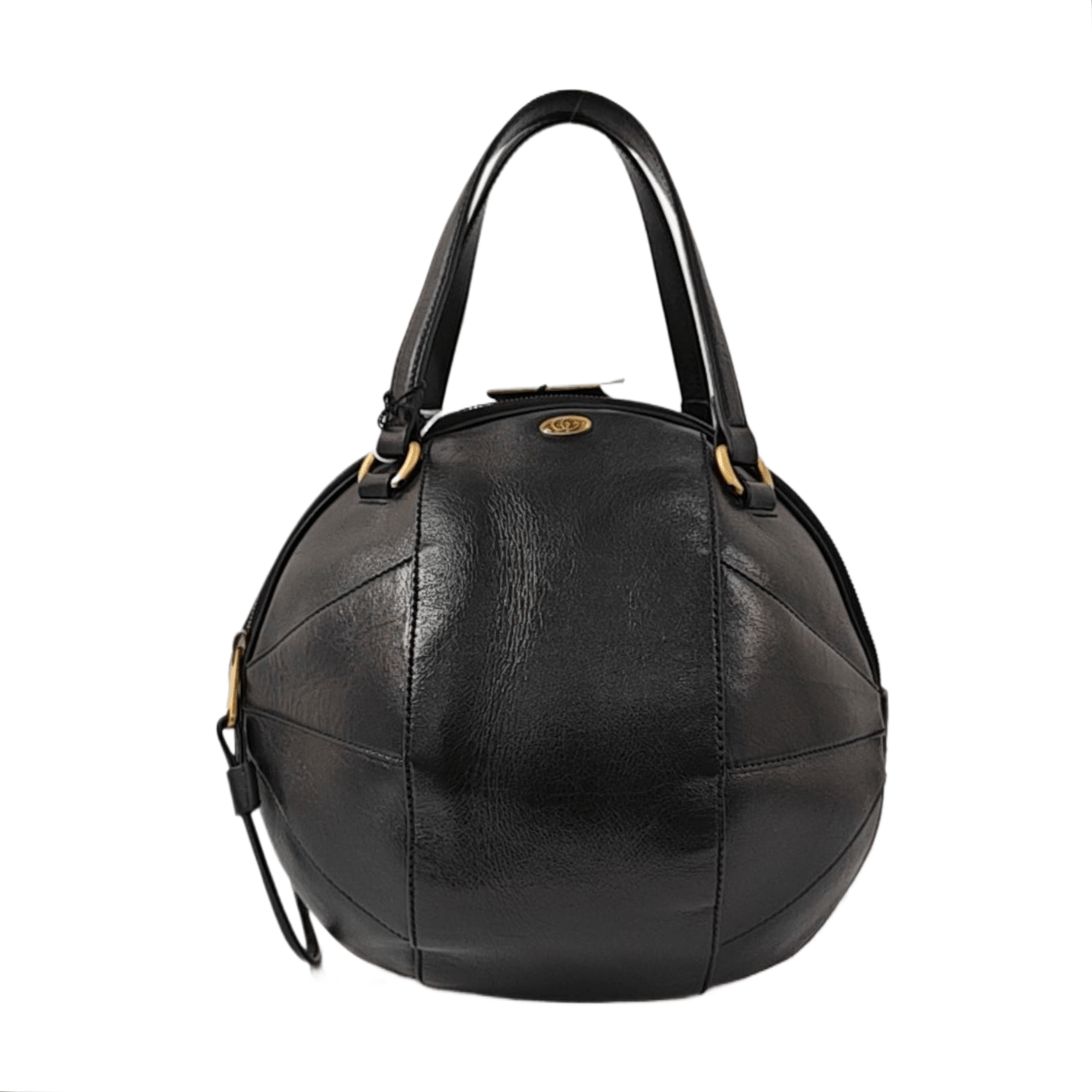 Gucci Black Leather Sphere Handle Bag One Size, Women's