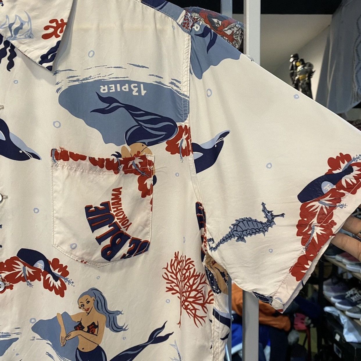Blue Blue Japan Blue Blue Japan HRMarket Yokohama Mermaid Shirt Size US M / EU 48-50 / 2 - 5 Thumbnail