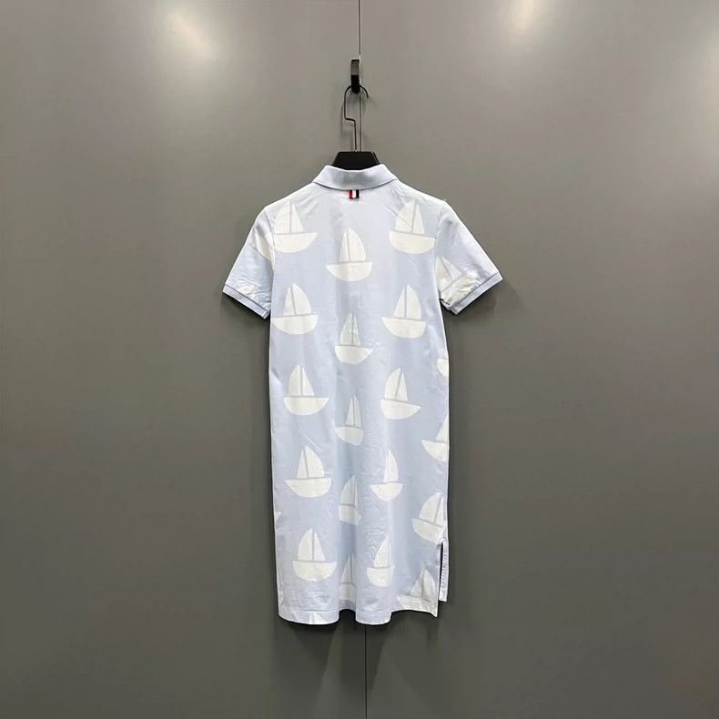 Thom Browne Thom Browne Blue and white sailboat with full printed shor Size S / US 4 / IT 40 - 1 Thumbnail